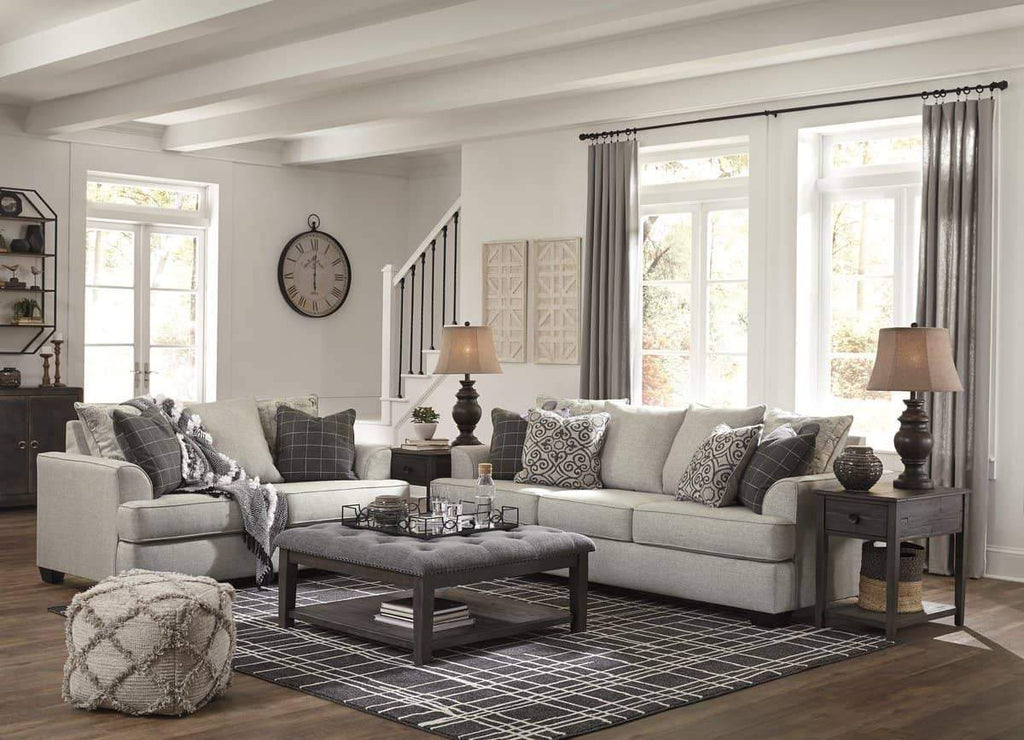 Velletri Pewter Living Room Set - StafforaFurniture