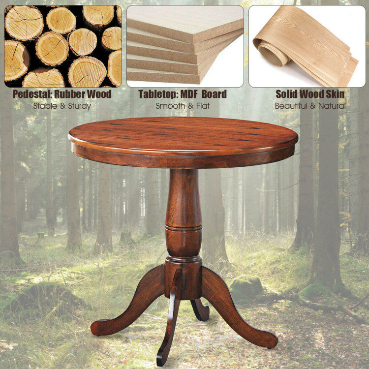 32 Inch round Pedestal Dining Table