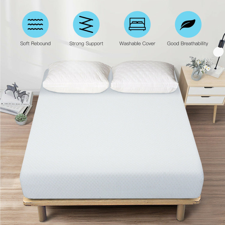 10 Inch Air Foam Pressure Relief Bed Mattress with Removable Soft Cover