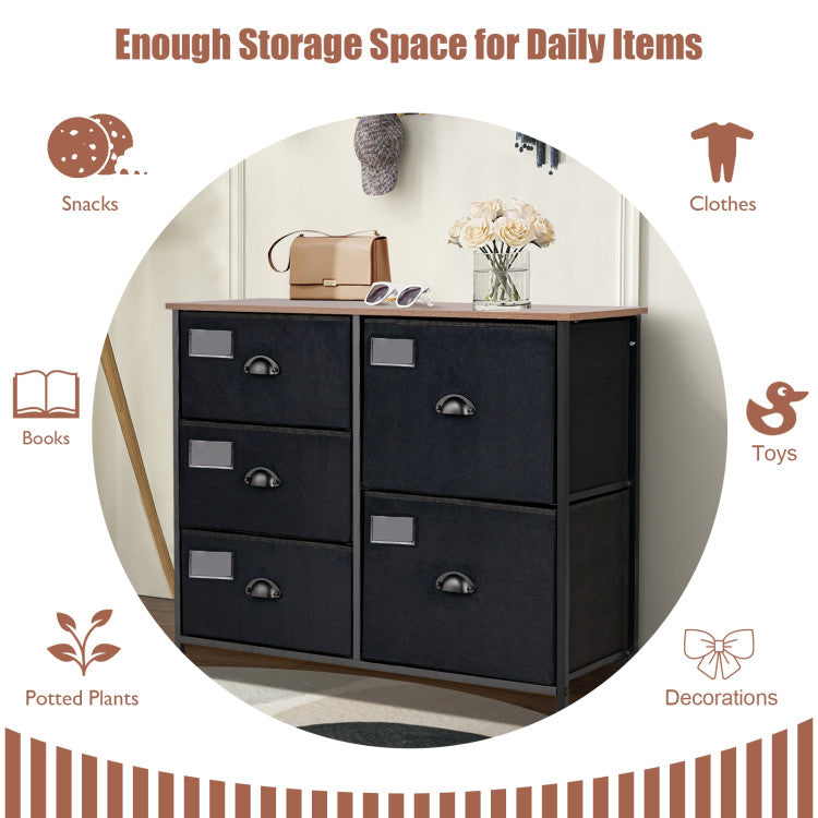 5-Drawer Storage Dresser for Bedroom and Entryway