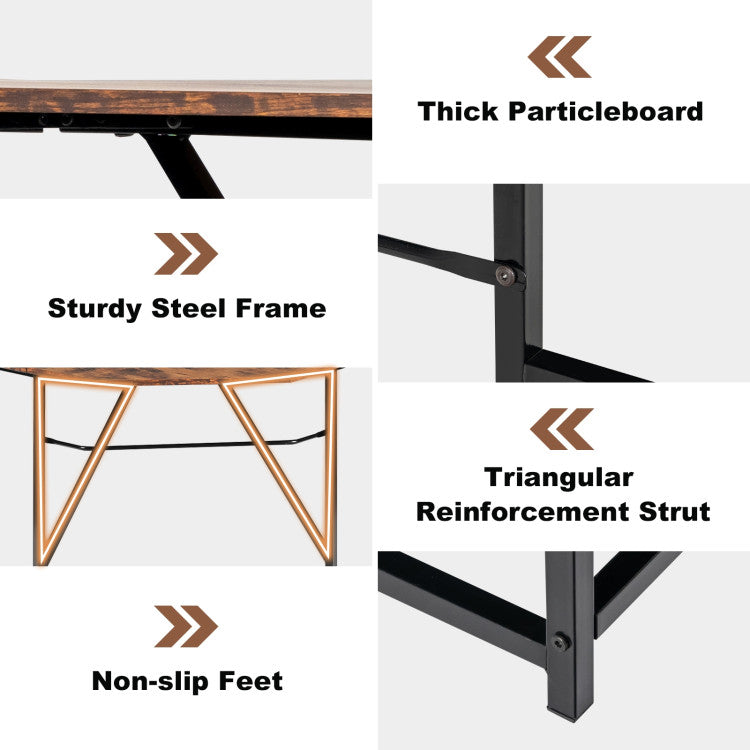 L Shaped Corner Home Office Computer Desk Home