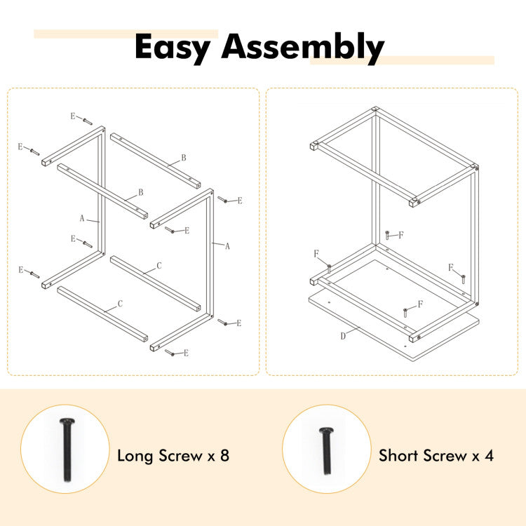 26 Inch beside Sofa Laptop Holder End Stand Desk