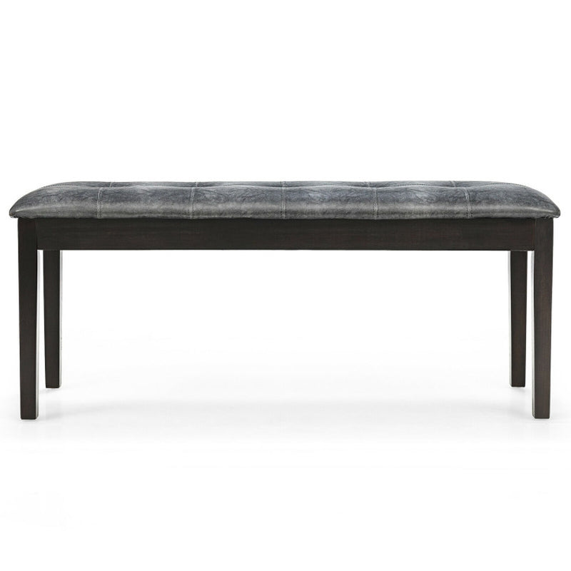 Traditional Upholstered PU Leather Dining Room Bench