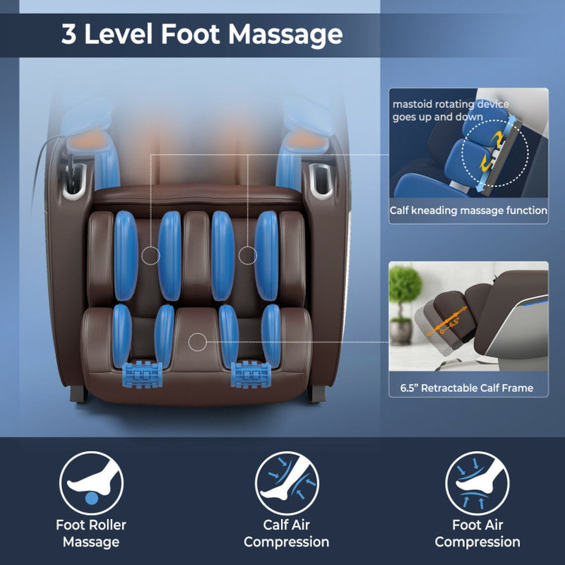 Full Body Zero Gravity Massage Chair with SL Track Voice Control Heat