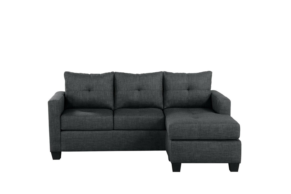 Phelps Dark Gray 2 Piece Sofa Chaise - StafforaFurniture