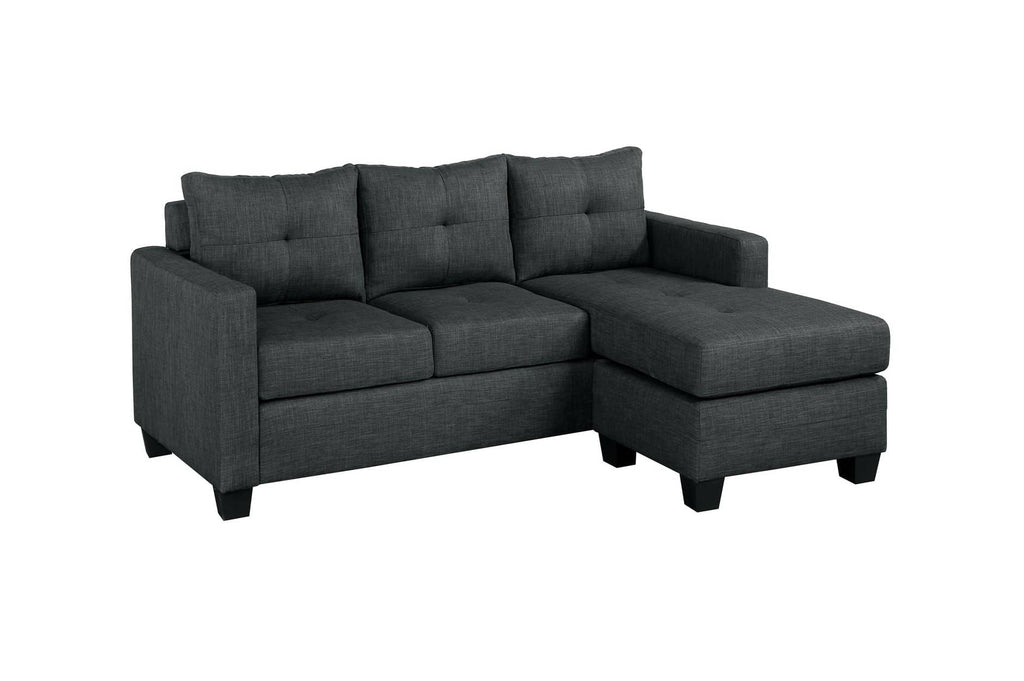 Phelps Dark Gray 2 Piece Sofa Chaise - StafforaFurniture