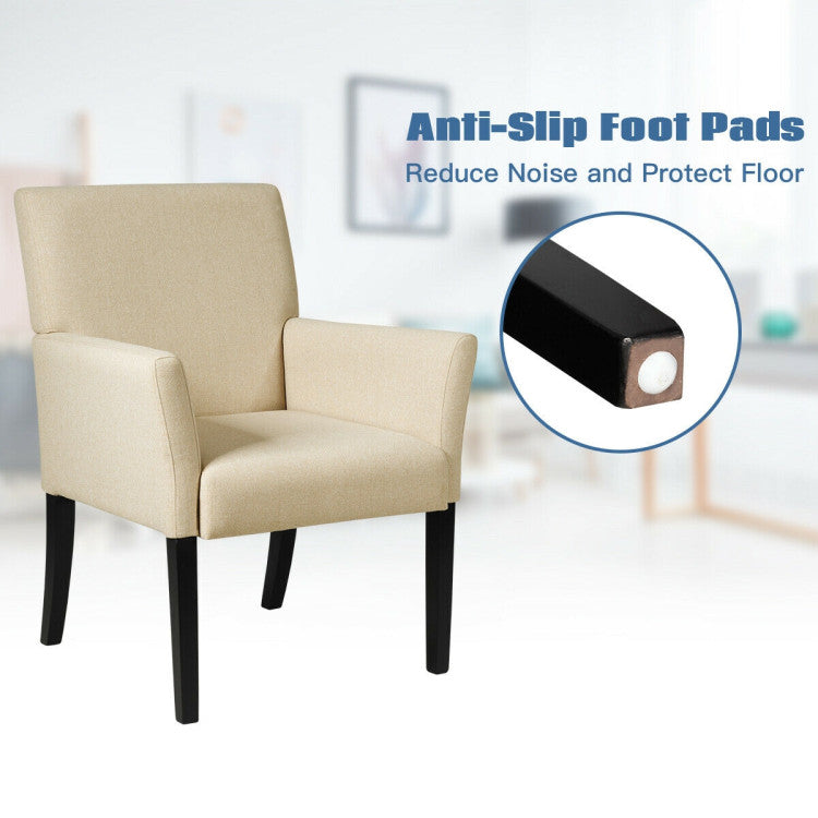 Fabric Upholstered Executive Guest Armchair