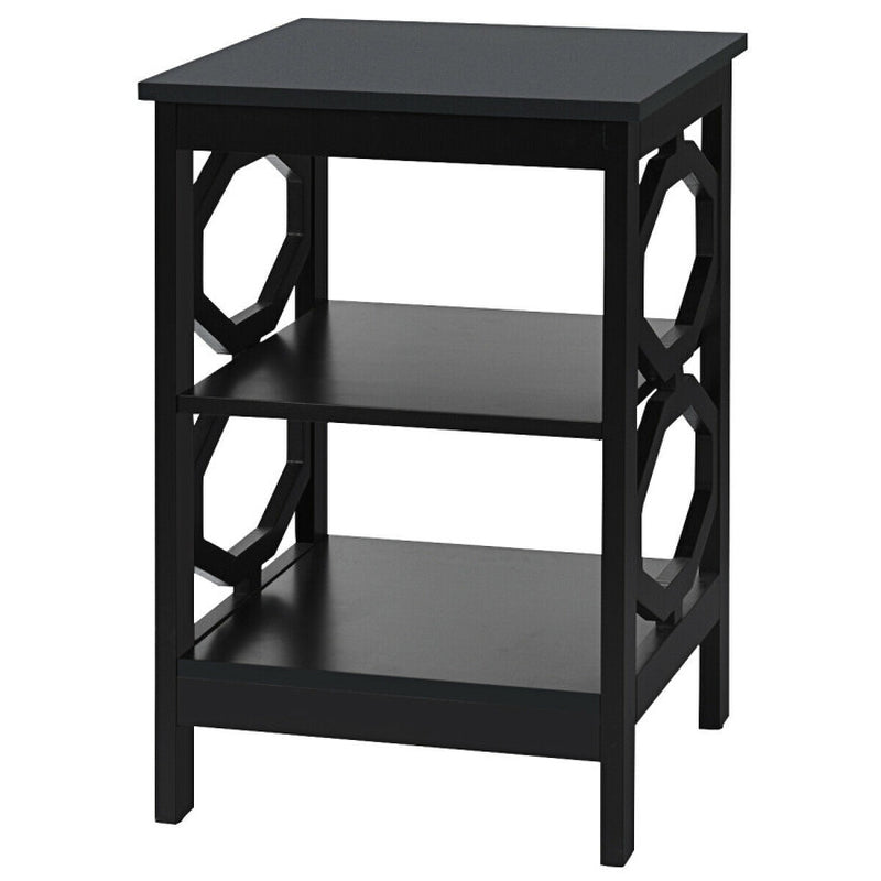 3-Tier Nightstand Sofa Side End Accent Table