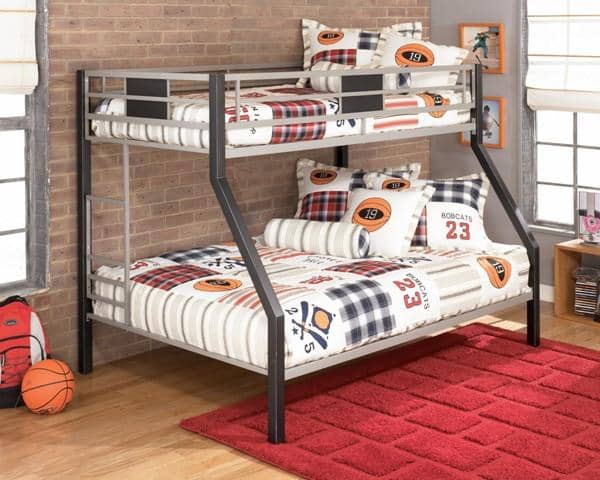 Black Gray Bunk Bed - StafforaFurniture