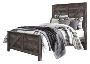 Gray Cross-buck Bedroom Set - StafforaFurniture