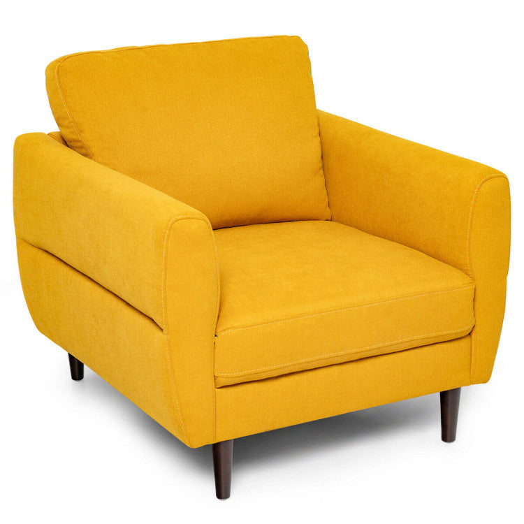 Modern Upholstered Accent Chair Single Sofa Armchair