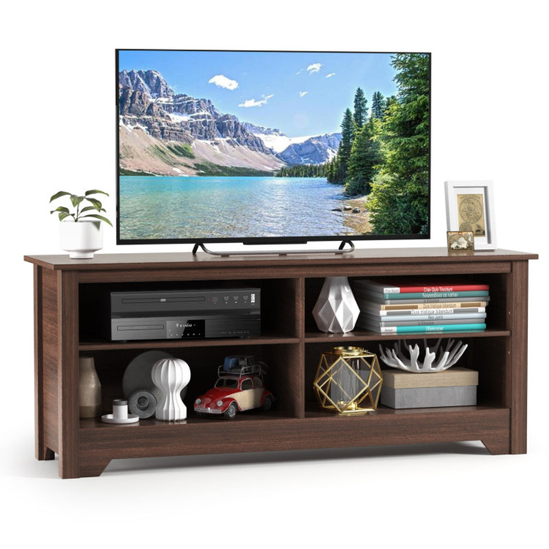 58 Inch Wooden Entertainment Media Center TV Stand