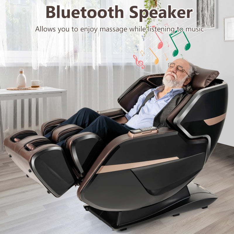 3D Double Sl-Track Electric Full Body Zero Gravity Massage Chair with Heat Roller