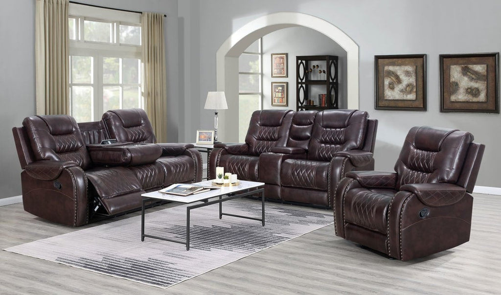 Ashley Brown - Reclining Set - StafforaFurniture