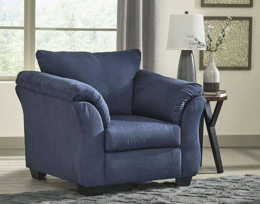 Darcy Blue Living Room Set - StafforaFurniture