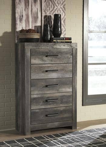 Gray Cross-buck Bedroom Set - StafforaFurniture