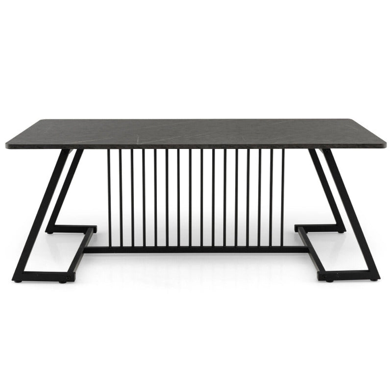 48 Inch Modern Style Coffee Table with Spacious Tabletop for Living Room