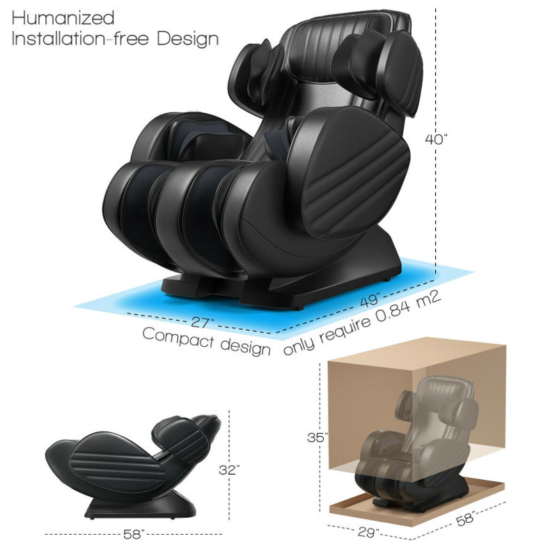 3D Massage Chair Recliner with SL Track Zero Gravity