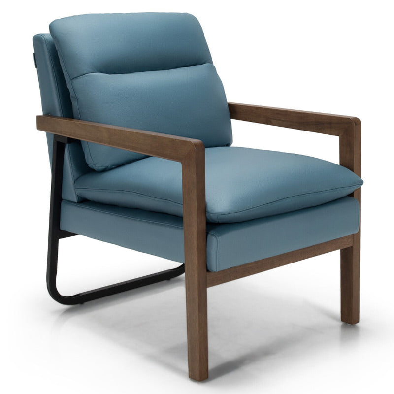 Single Sofa Chair with Extra-Thick Padded Backrest