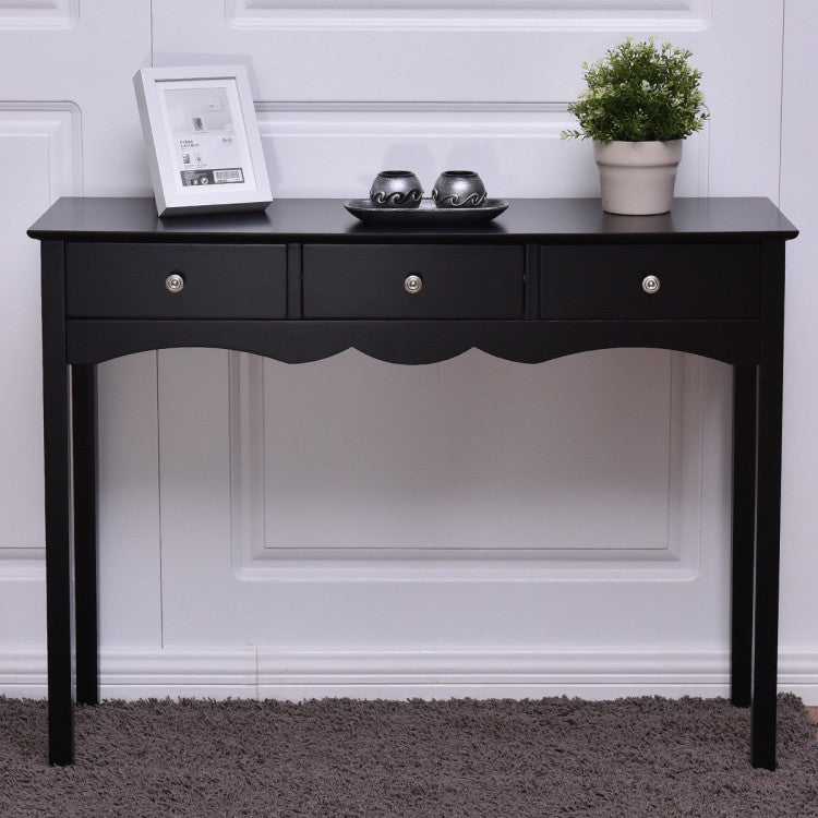 3-Drawers Hall Console Table for Entryway