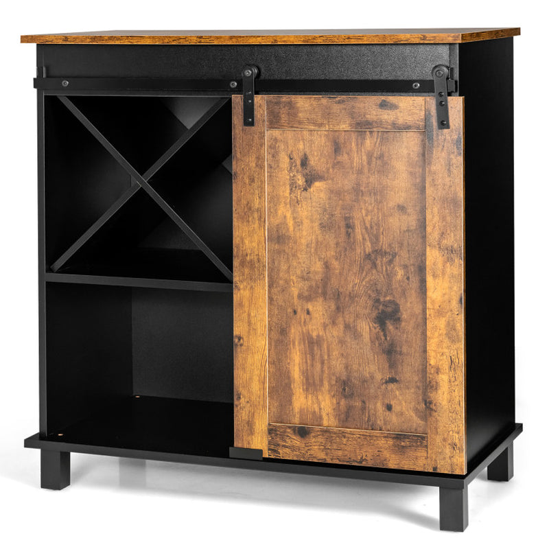 Industrial Storage Cabinet with Sliding Barn Door