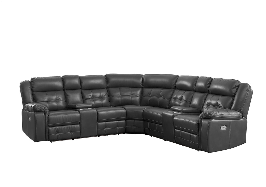 Amazon Power Reclining Sectional - StafforaFurniture