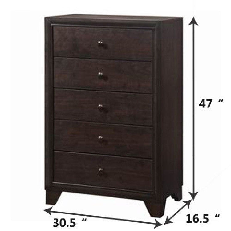 Home 5 Drawers Chest Dresser Storage Cabinet