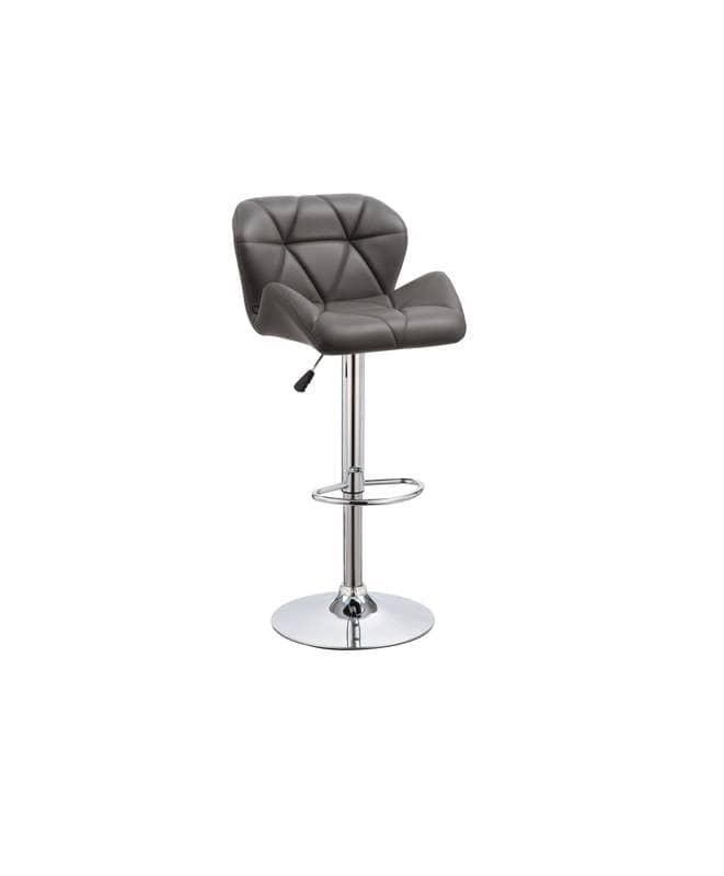 Gray Bucket Seat Barstool - StafforaFurniture