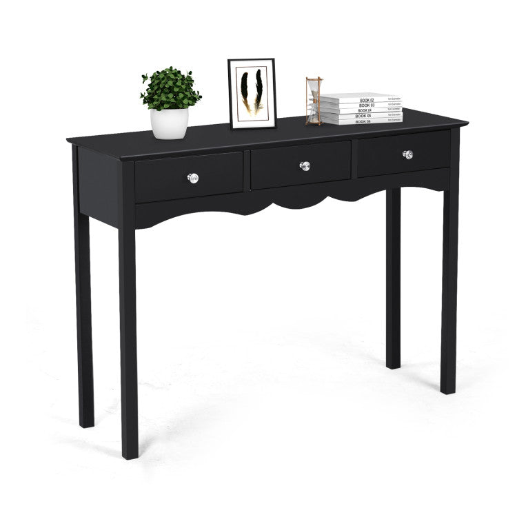 3-Drawers Hall Console Table for Entryway