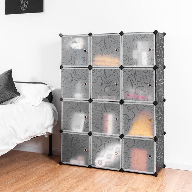 DIY 12 Cube Portable Closet Storage Organizer