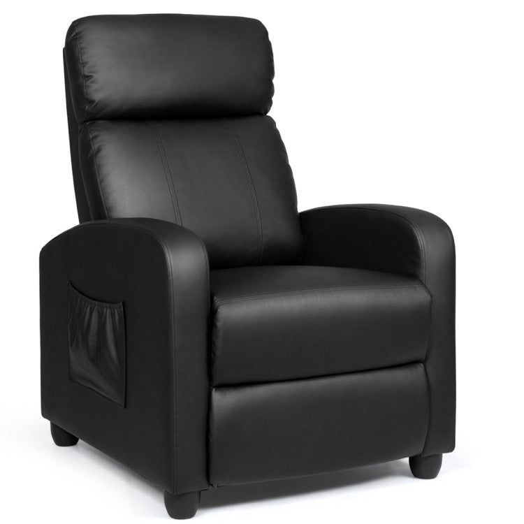 Recliner Sofa with Massage Function and Padded Seat