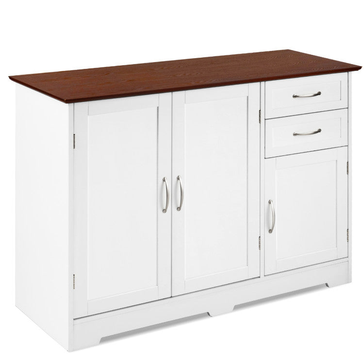 Buffet Storage Cabinet with 2-Door Cabinet and 2 Drawers