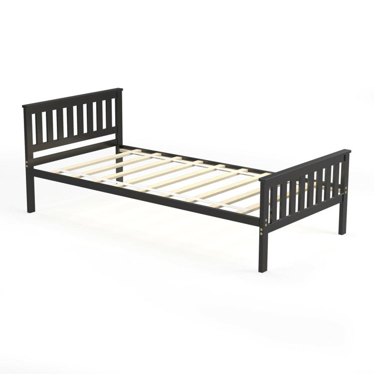 Twin/Full/Queen Size Wood Platform Bed with Headboard