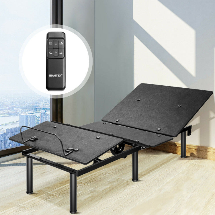 Ergonomic Adjustable Bed Base with Head and Foot Incline