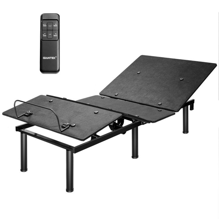 Ergonomic Adjustable Bed Base with Head and Foot Incline