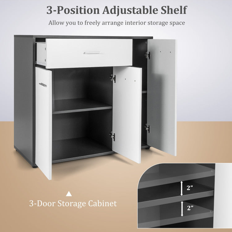 Buffet Sideboard Storage Cabinet with Spacious Table Top