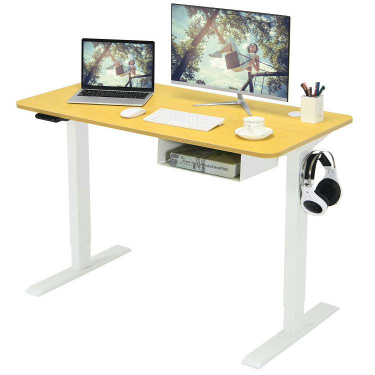 48-Inch Electric Standing Adjustable Desk with Control Panel and USB Port