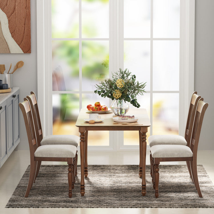 Rectangle Extension Dining Table with Hardwood Structure