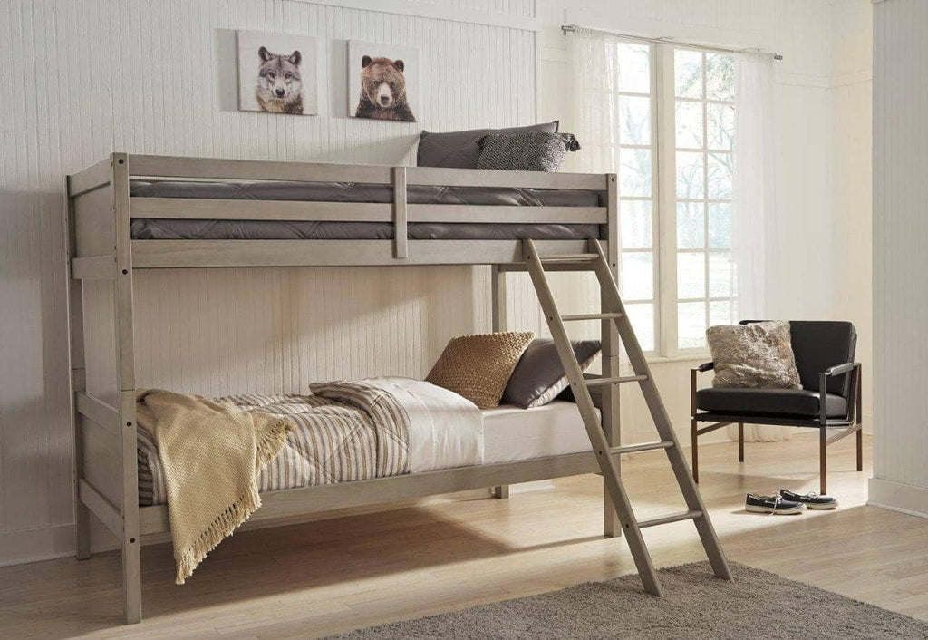 TWIN/TWIN BUNK BED WITH LADDER - StafforaFurniture