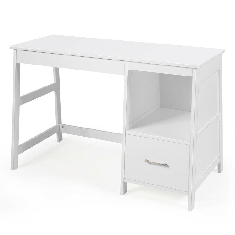 47.5-Inch Modern Home Computer Desk with 2 Storage Drawers