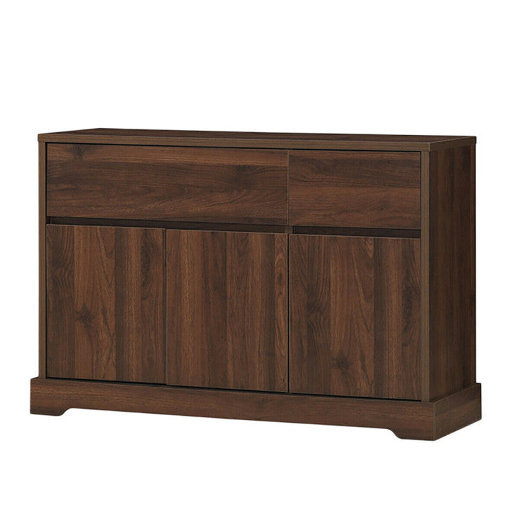 Storage Buffet Sideboard with 2 Drawers and 2 Cabinets