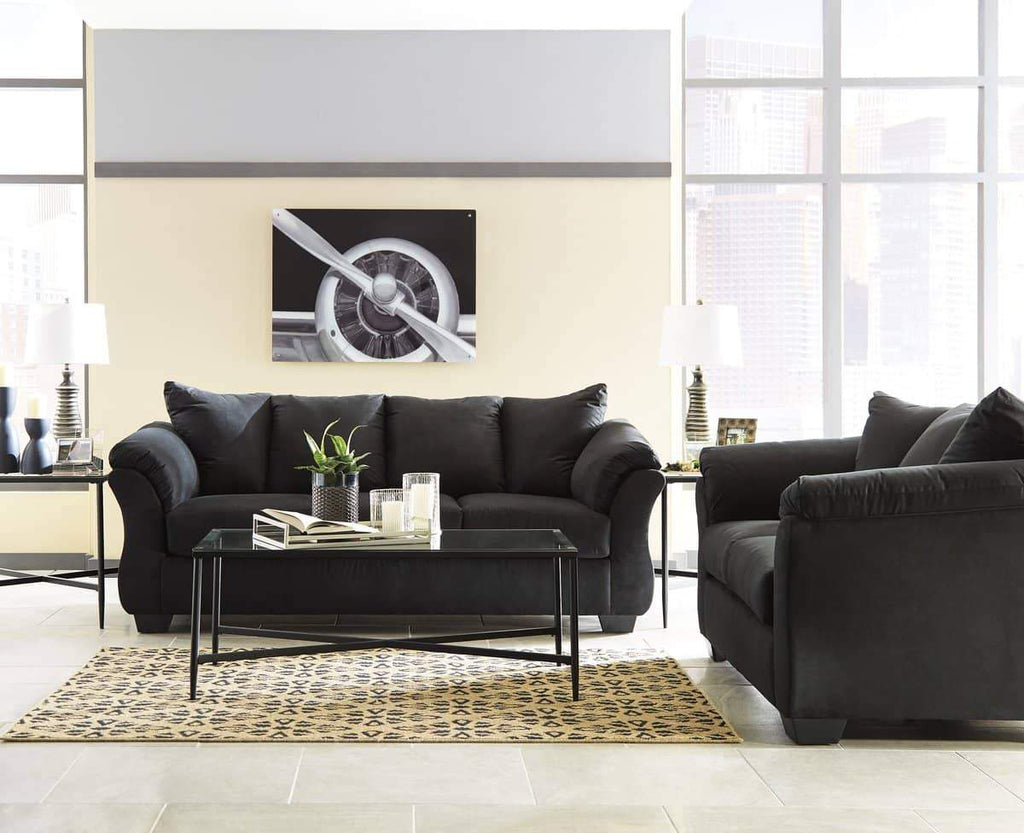 Darcy Black Living Room Set - StafforaFurniture