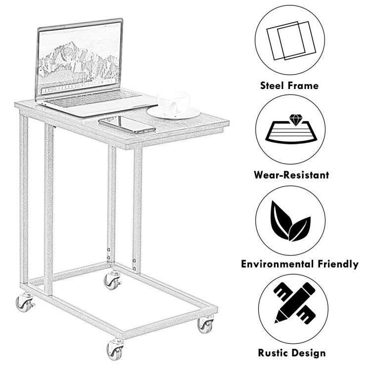 Rectangle Laptop Holder Sofa Mobile Side End Mobile Table