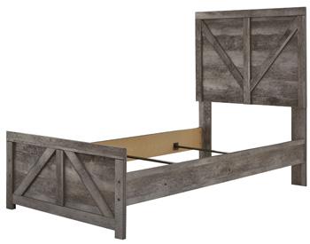 Gray Cross-buck Bedroom Set - StafforaFurniture