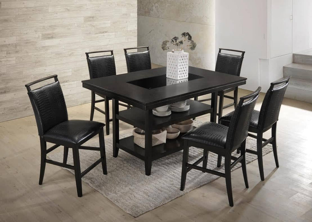 Tommy Counter Height Table & 6 Chairs - StafforaFurniture