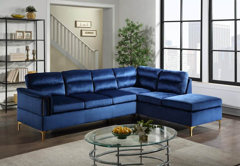 Vogue Velvet Sectional - StafforaFurniture